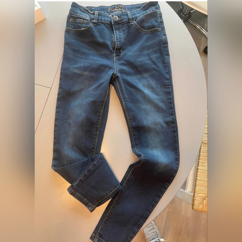 Rue21 Uber High Rise Dark Blue Skinny Jeggings